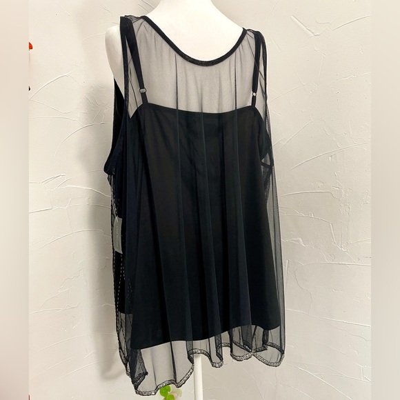 Lane Bryant Women’s Plus Size Beaded Black Tank Top. - Picture 3 of 7